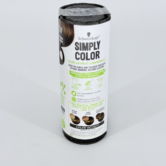 Schwarzkopf Simply Color Permanent Hair Color, 5.0 Medium Brown New In Box - Picture 4 of 9